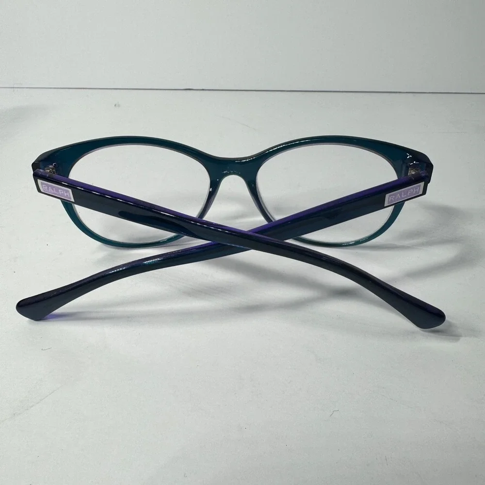 Ralph‎ Lauren RA7094 Teal Purple Cat Eye Eyeglasses Frames 54-17-145 with Case